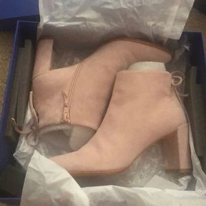 Stuart Weitzman stepeasy ankle boots rose suede